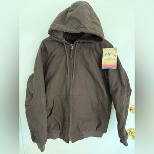 Women's Hooded Dark Brown Performance Outdoor Jacket